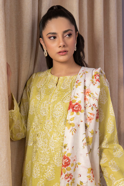 Embroidered Kurta Dupatta - 1903