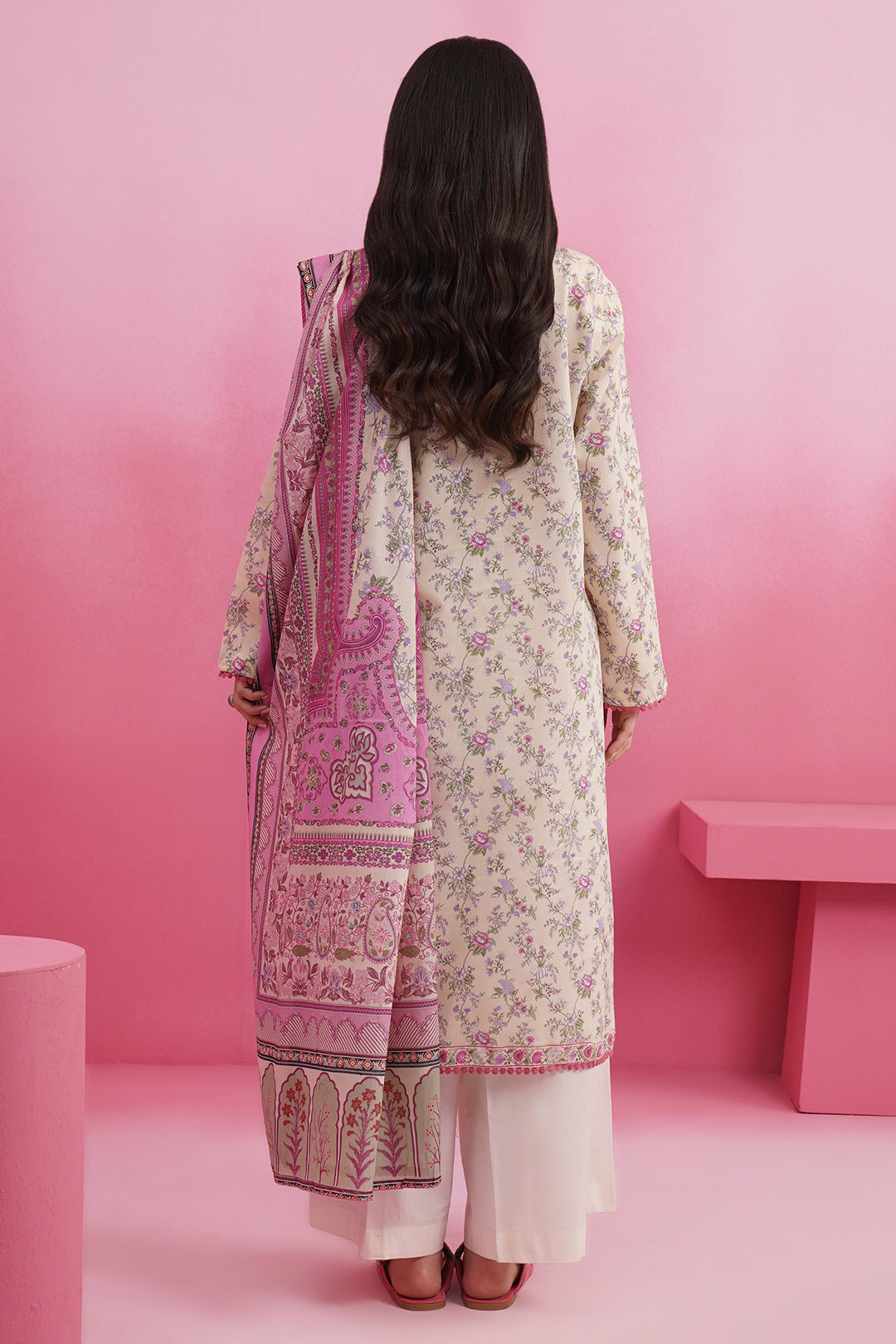 Embroidered Kurta Dupatta - 1904