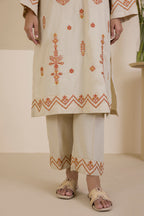 Embroidered Kurta Trouser - 1917