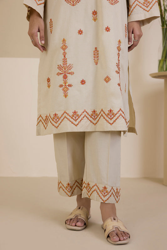 Embroidered Kurta Trouser - 1917