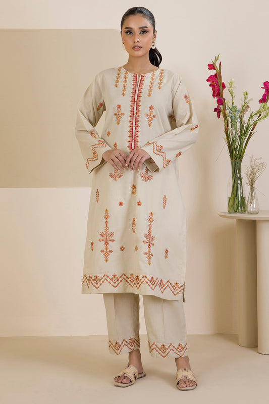 Embroidered Kurta Trouser - 1917