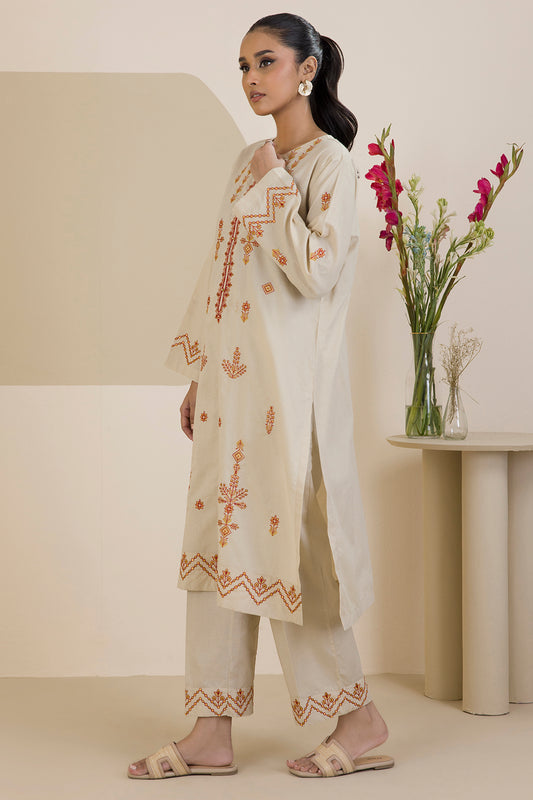 Embroidered Kurta Trouser - 1917