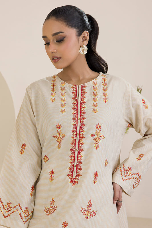 Embroidered Kurta Trouser - 1917