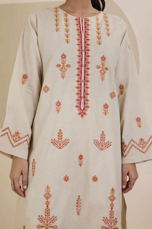 Embroidered Kurta Trouser - 1917