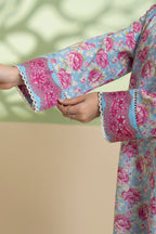 Embroidered Kurta Trouser - 1918