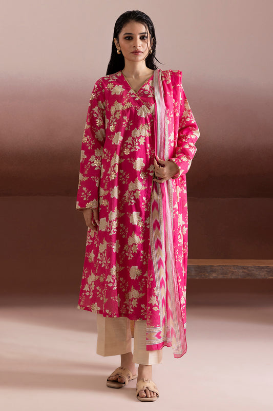 Embroidered Kurta Dupatta - 1969