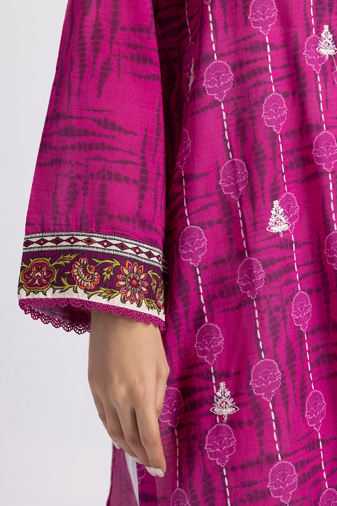 Embroidered Kurta Dupatta - 2007