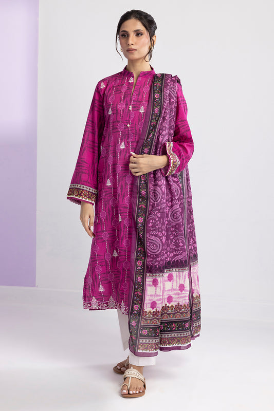 Embroidered Kurta Dupatta - 2007
