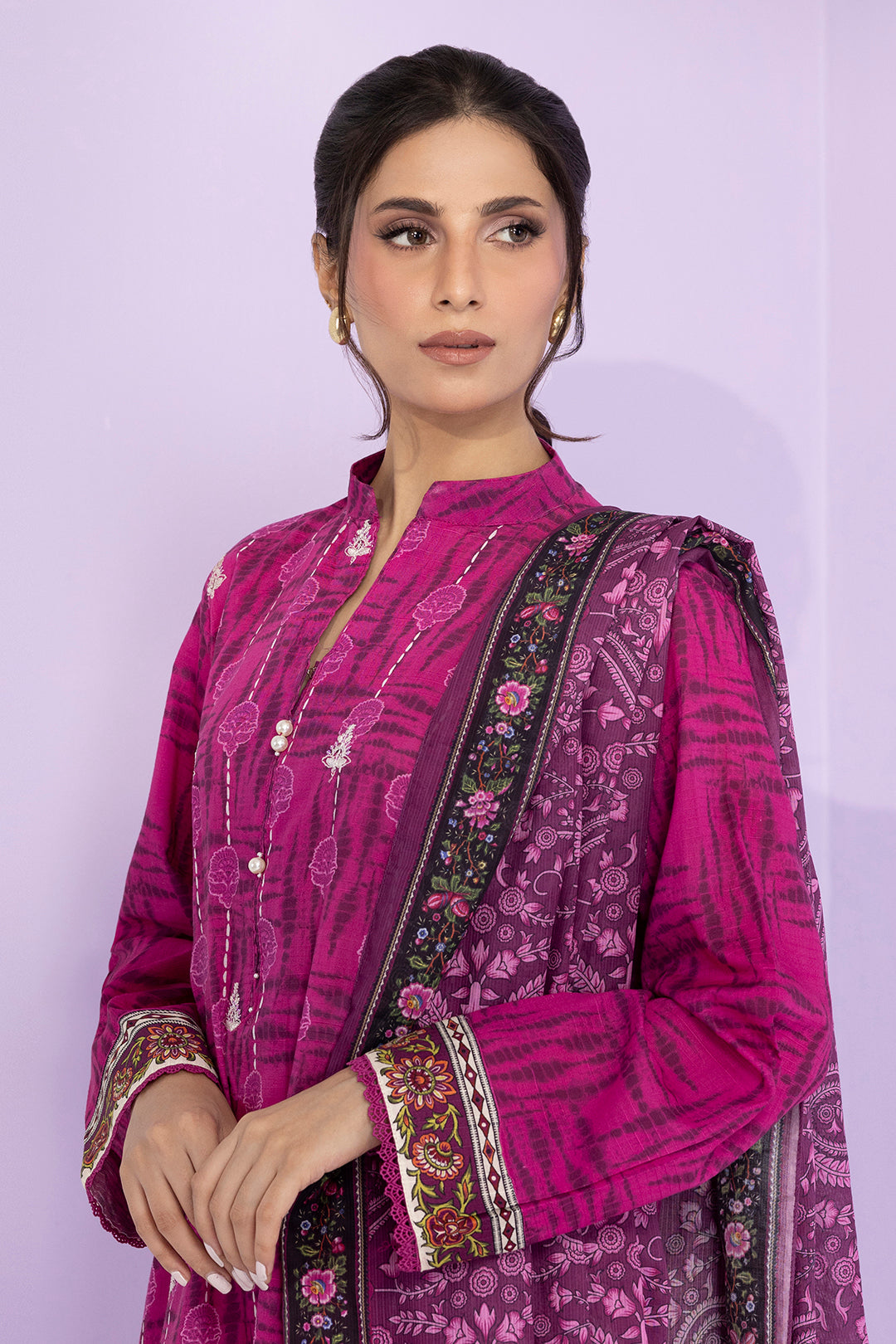 Embroidered Kurta Dupatta - 2007