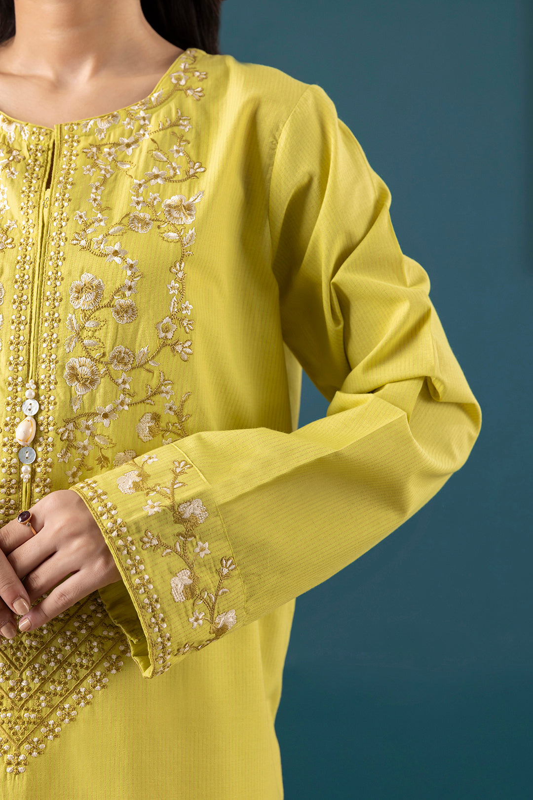 Embroidered Kurta Trouser - 2014