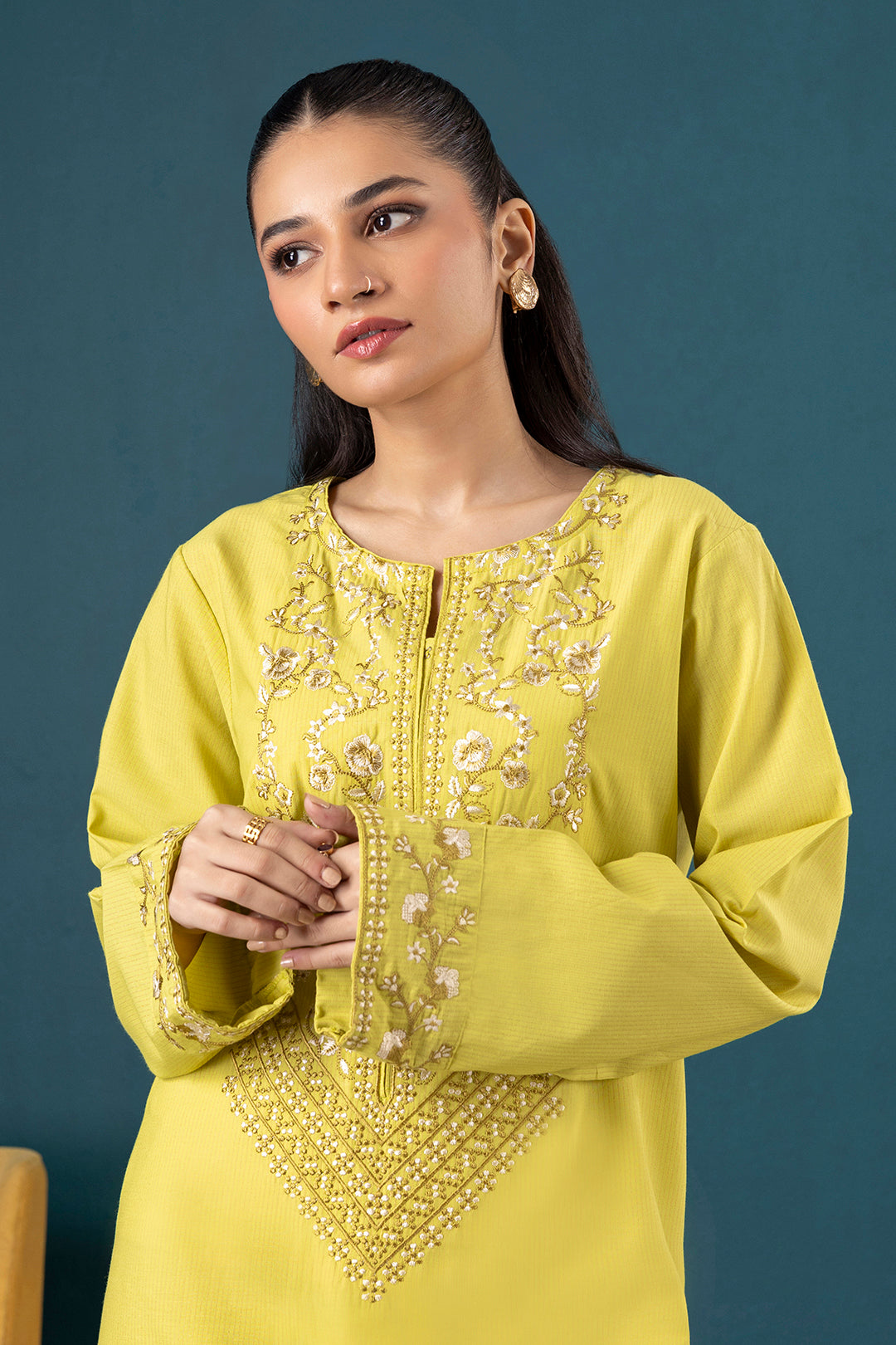 Embroidered Kurta Trouser - 2014