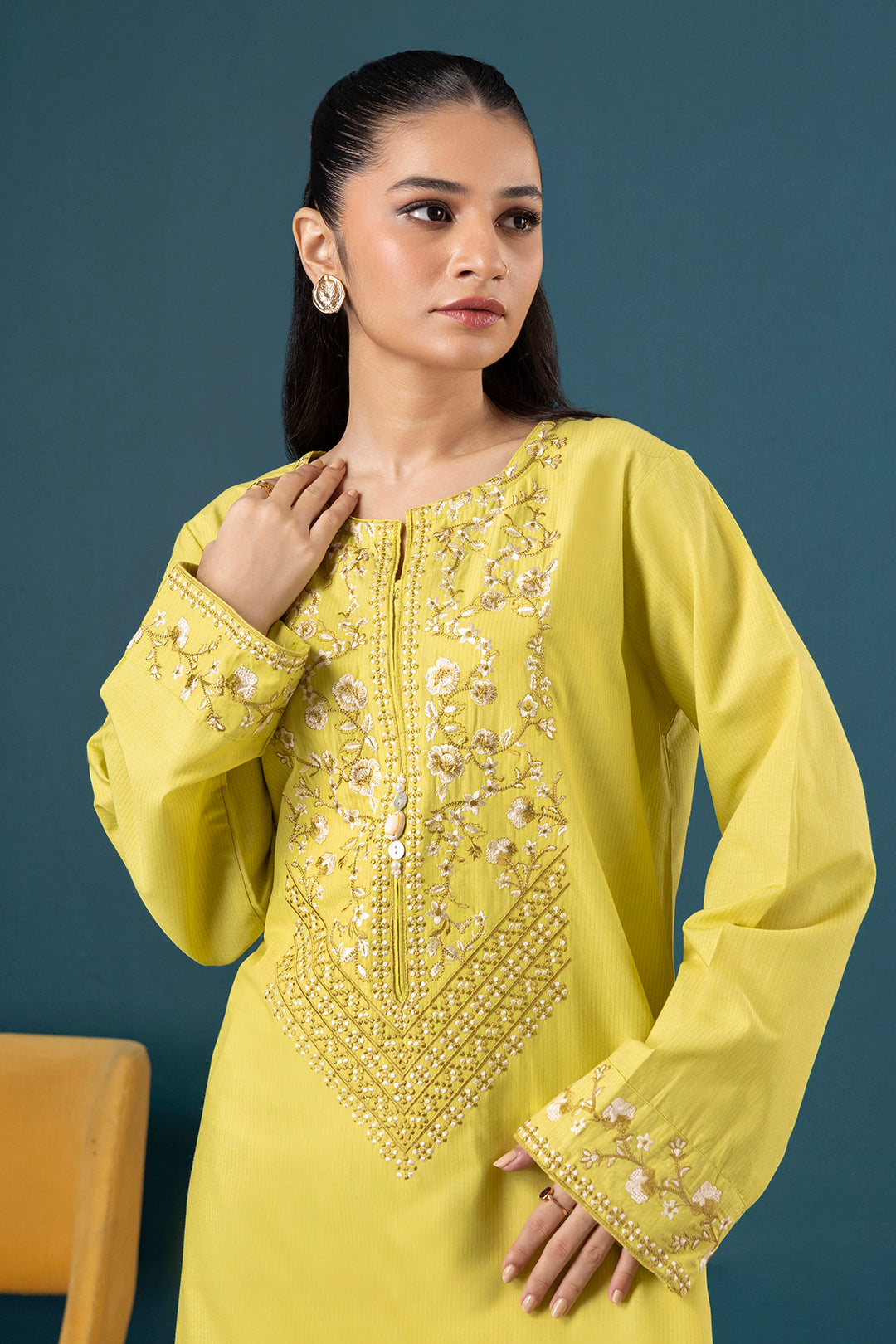 Embroidered Kurta Trouser - 2014