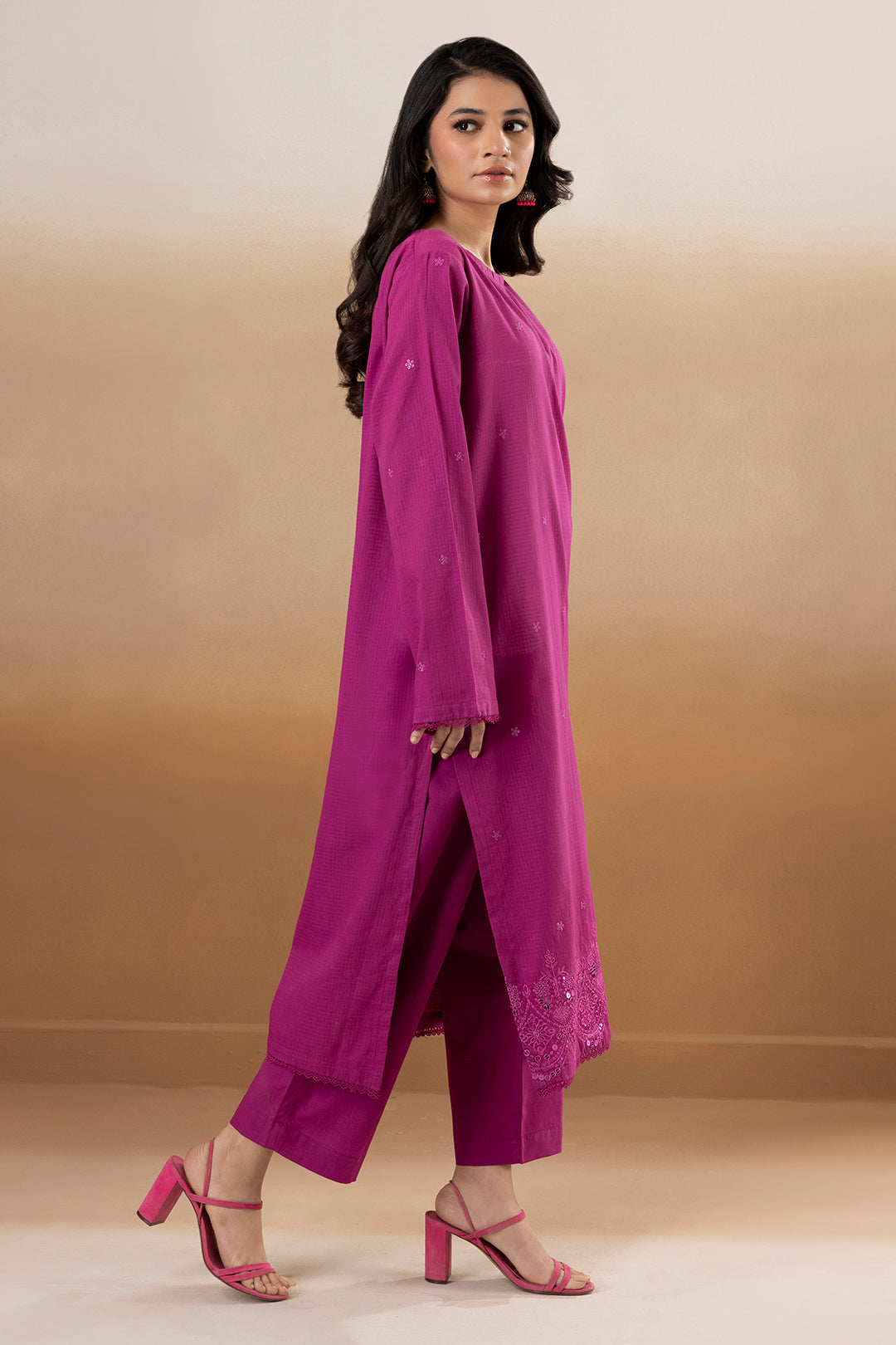 Embroidered Kurta Trouser - 2015