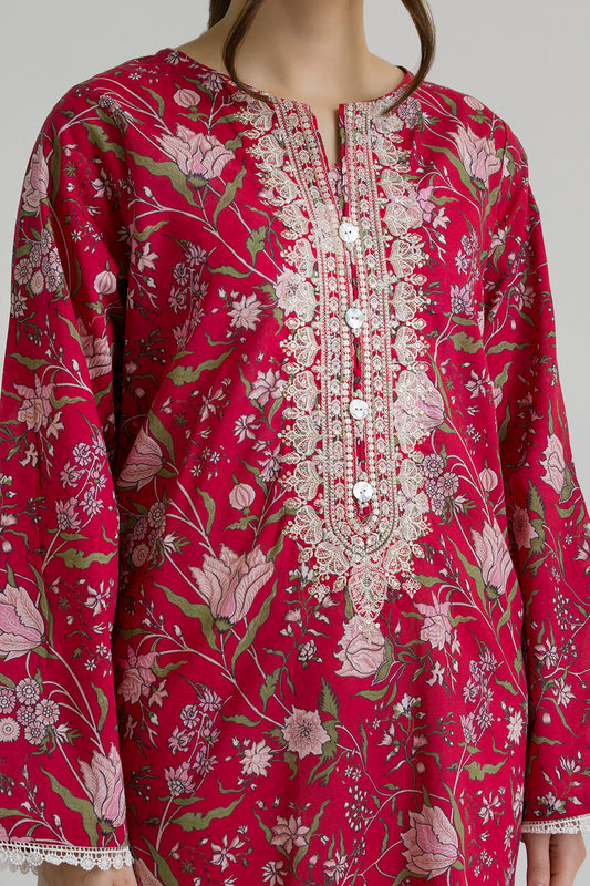 Embroidered Kurta Dupatta - 2041