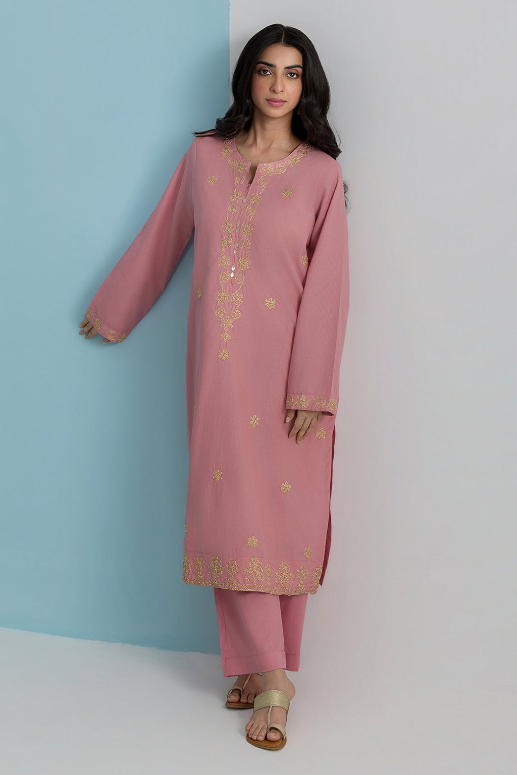 Embroidered Kurta Trouser - 2099