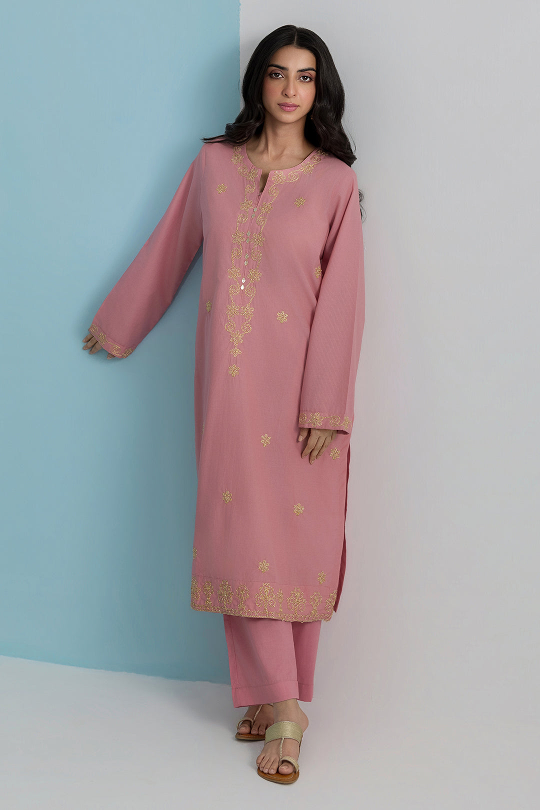 Embroidered Kurta Trouser - 2099
