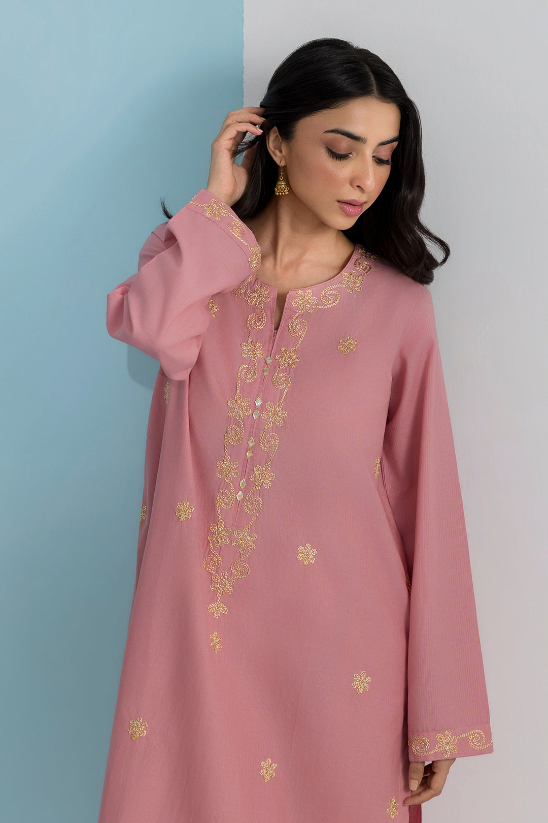 Embroidered Kurta Trouser - 2099