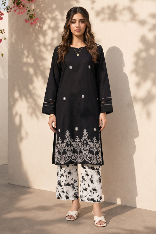 Embroidered Kurta Trouser - 2100