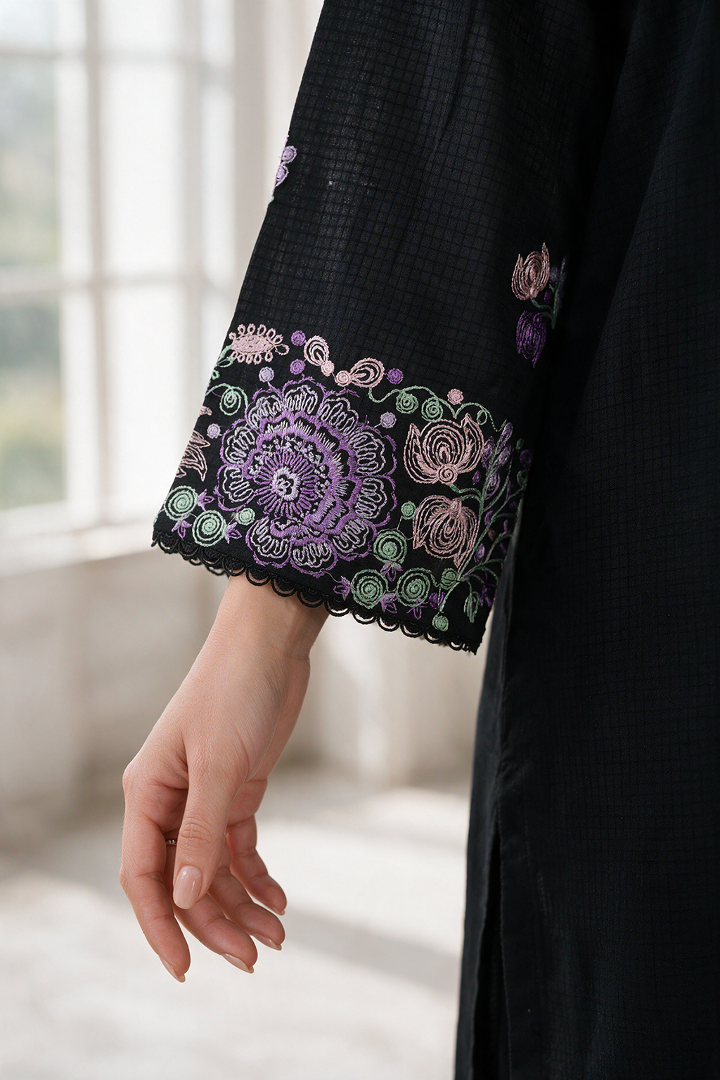 Embroidered Kurta Trouser - 2244