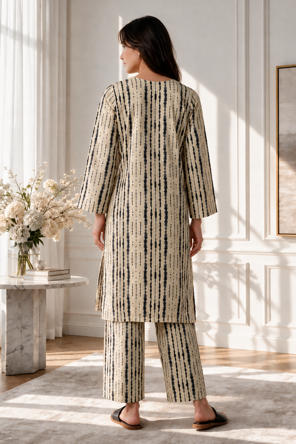 Embroidered Kurta Trouser - 2247