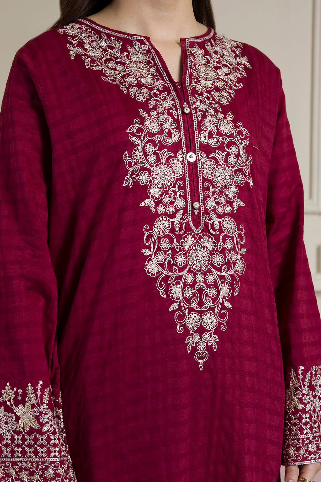Embroidered Kurta Trouser - 2570