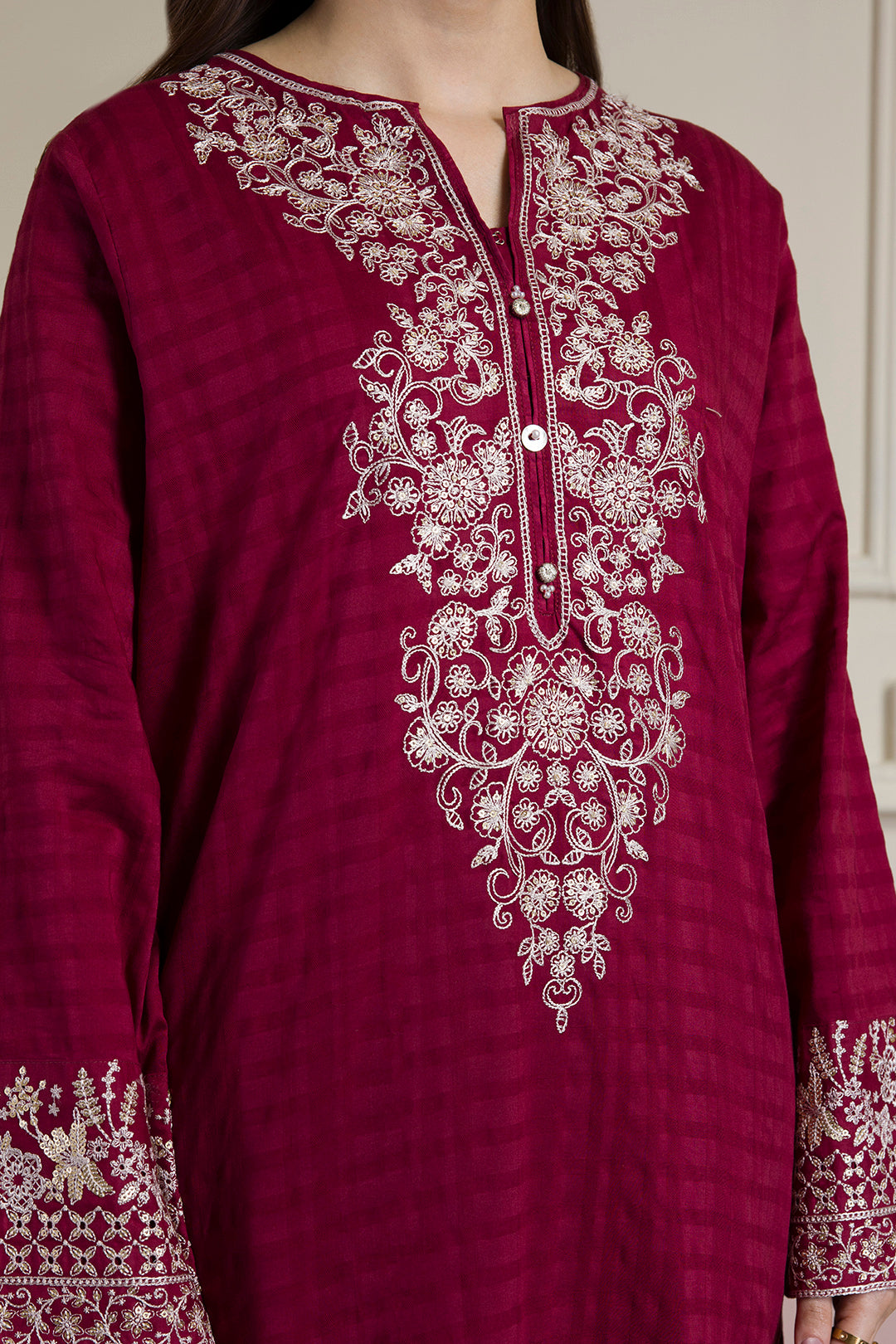 Embroidered Kurta Trouser - 2570