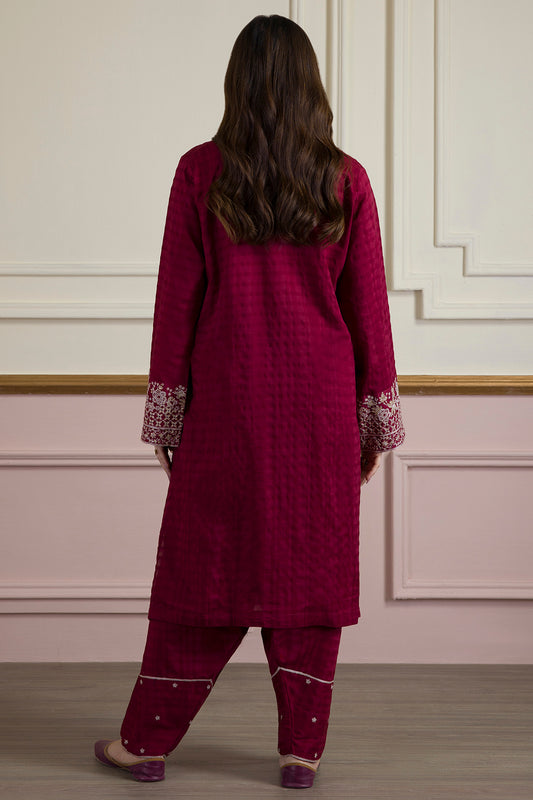Embroidered Kurta Trouser - 2570