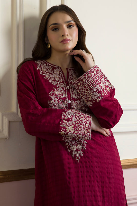 Embroidered Kurta Trouser - 2570
