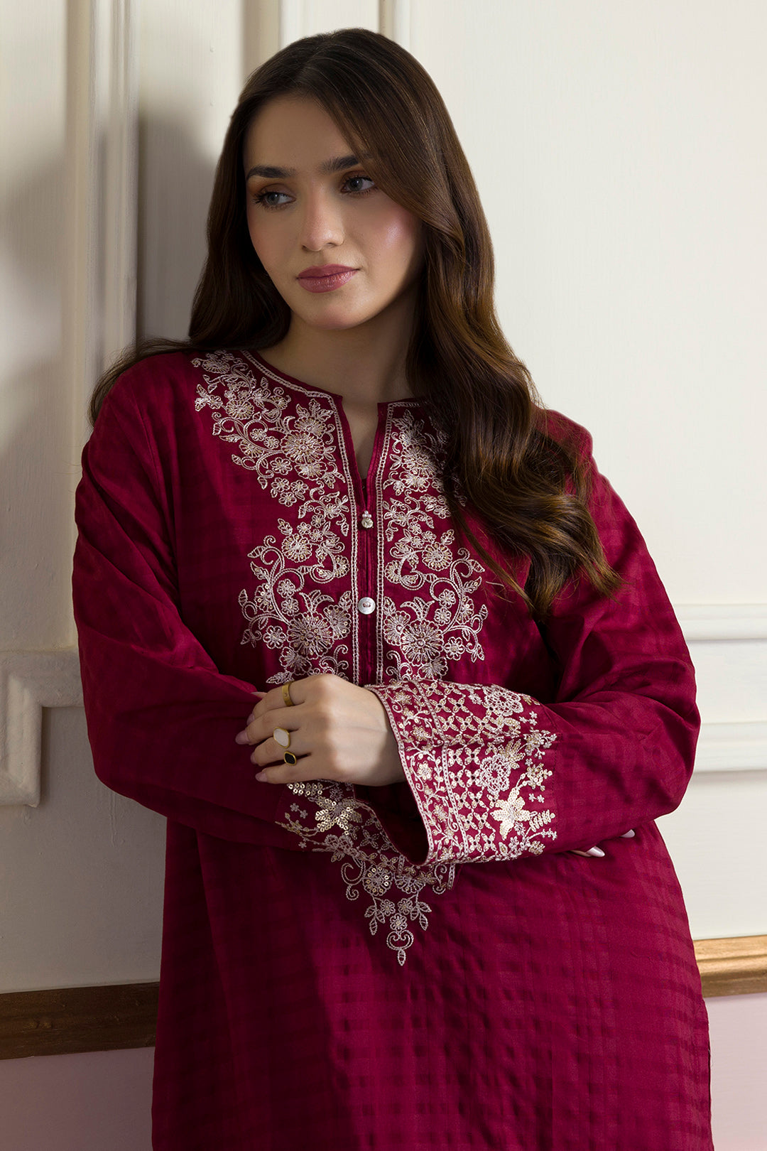 Embroidered Kurta Trouser - 2570