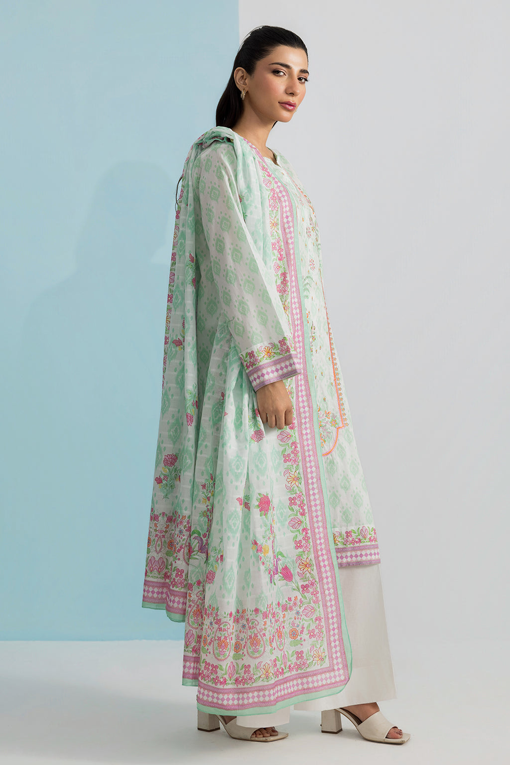 Embroidered Kurta Dupatta - 2290