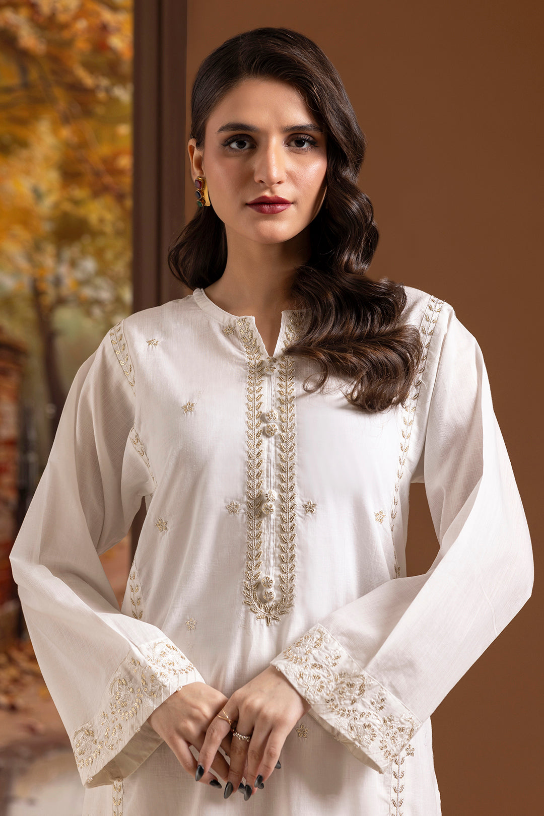 Embroidered Kurta Trouser - 2503
