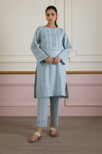 Embroidered Kurta Trouser - 2509