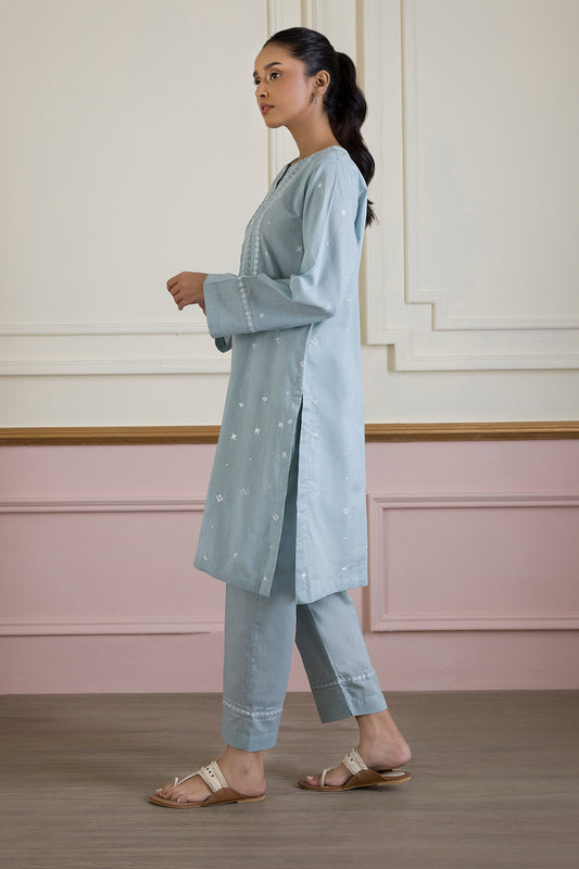 Embroidered Kurta Trouser - 2509