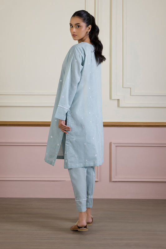Embroidered Kurta Trouser - 2509