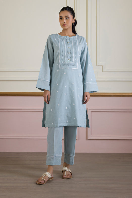 Embroidered Kurta Trouser - 2509