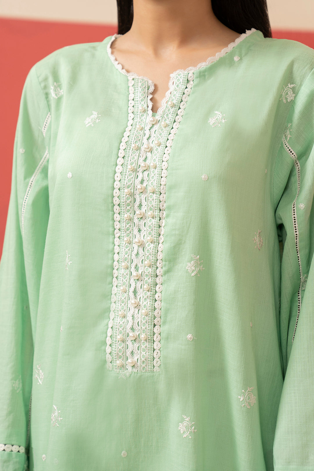 Embroidered Kurta Trouser - 2510