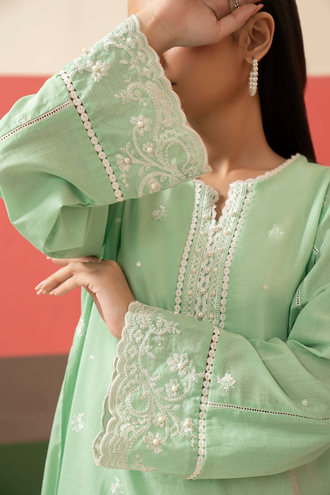 Embroidered Kurta Trouser - 2510