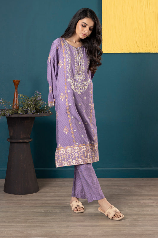 Embroidered Kurta Trouser - 2513