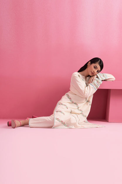 Embroidered Kurta Trouser - 2520