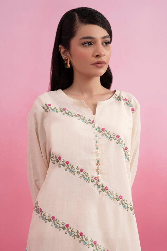 Embroidered Kurta Trouser - 2520