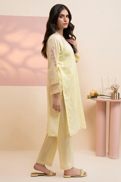 Embroidered Kurta Trouser - 2521