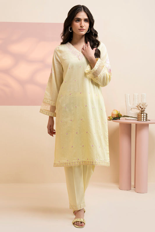 Embroidered Kurta Trouser - 2521