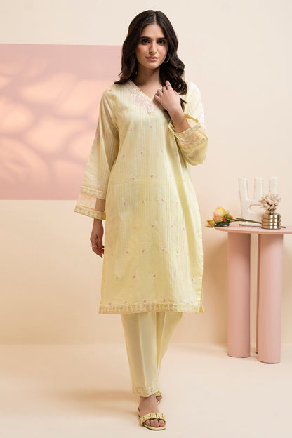 Embroidered Kurta Trouser - 2521