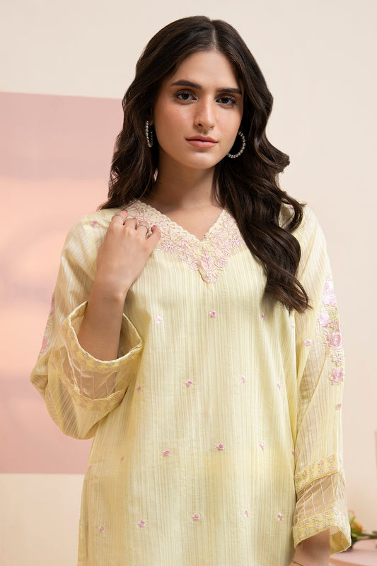 Embroidered Kurta Trouser - 2521