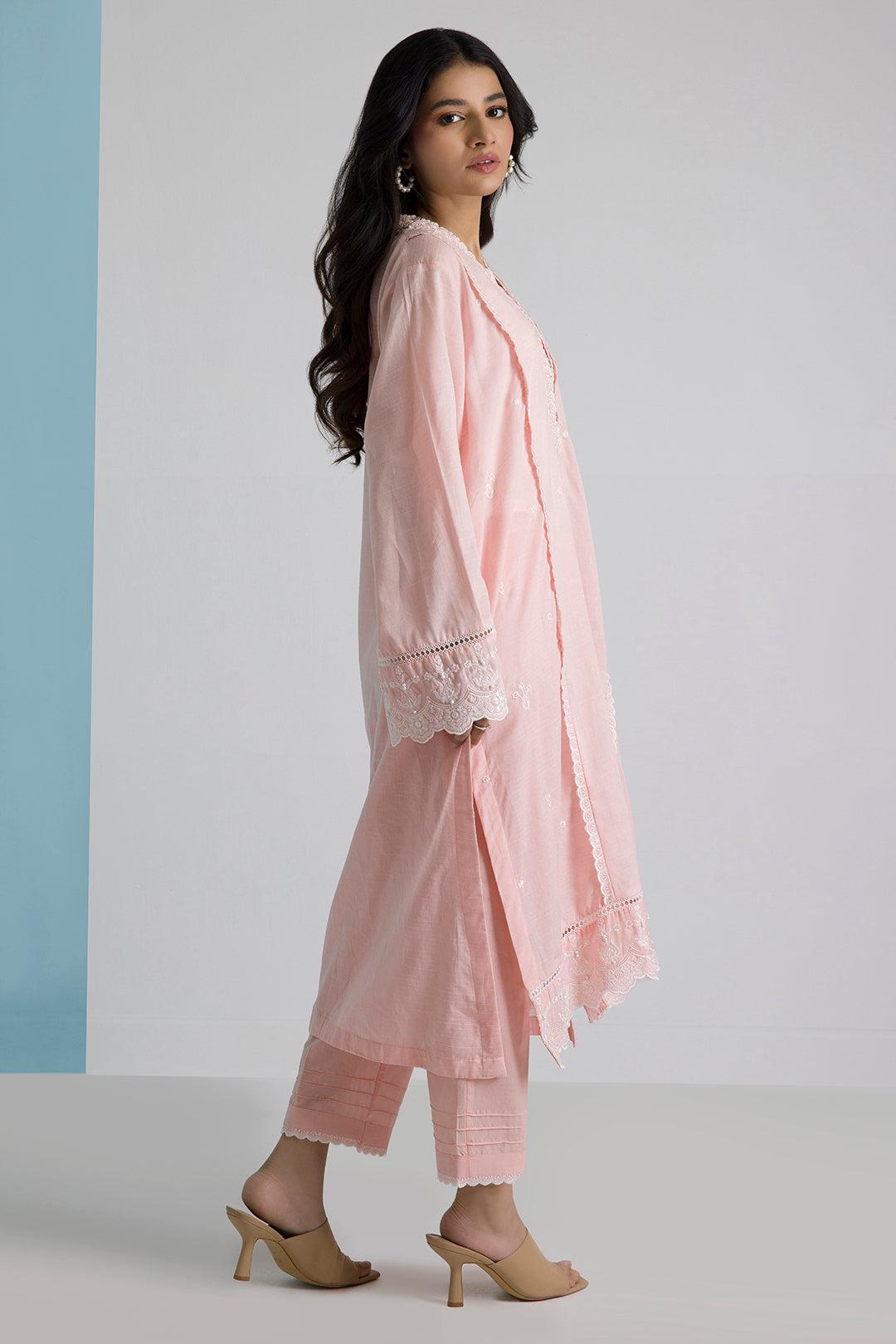 Embroidered Kurta Trouser - 2537