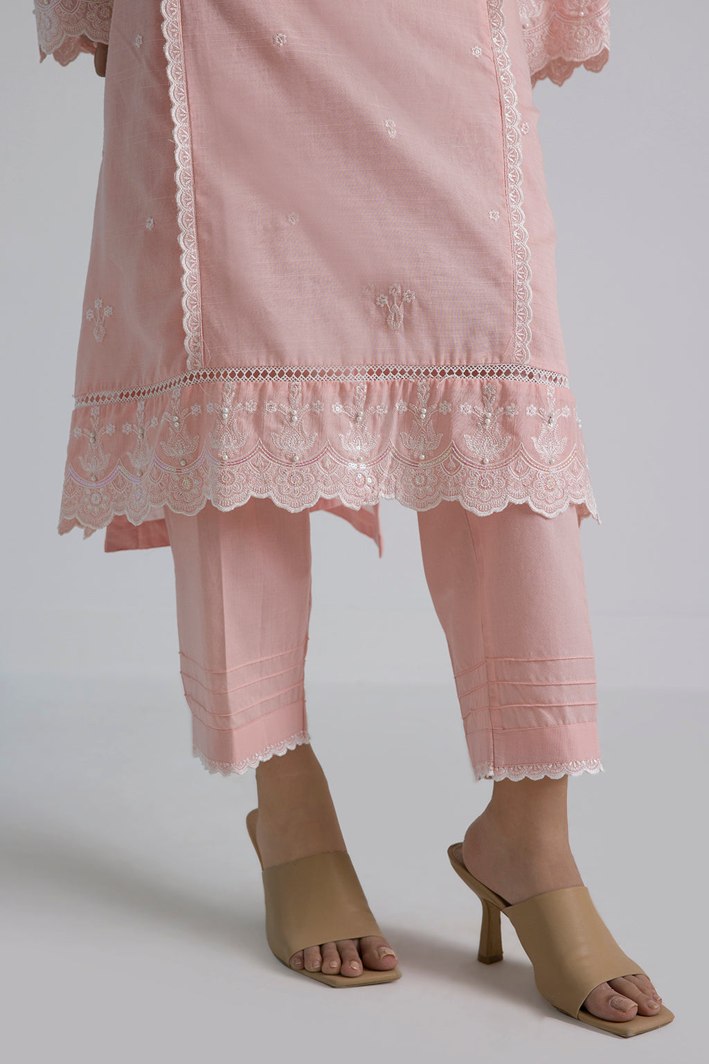 Embroidered Kurta Trouser - 2537
