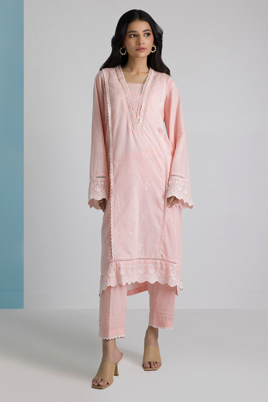 Embroidered Kurta Trouser - 2537