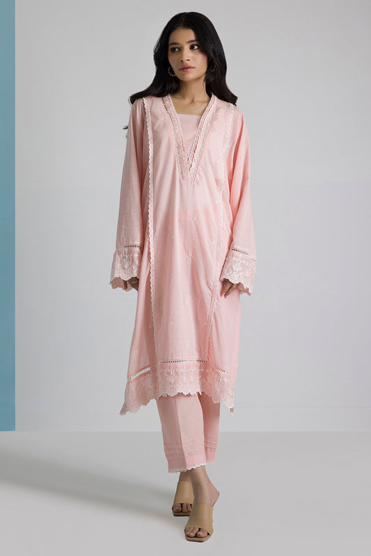 Embroidered Kurta Trouser - 2537