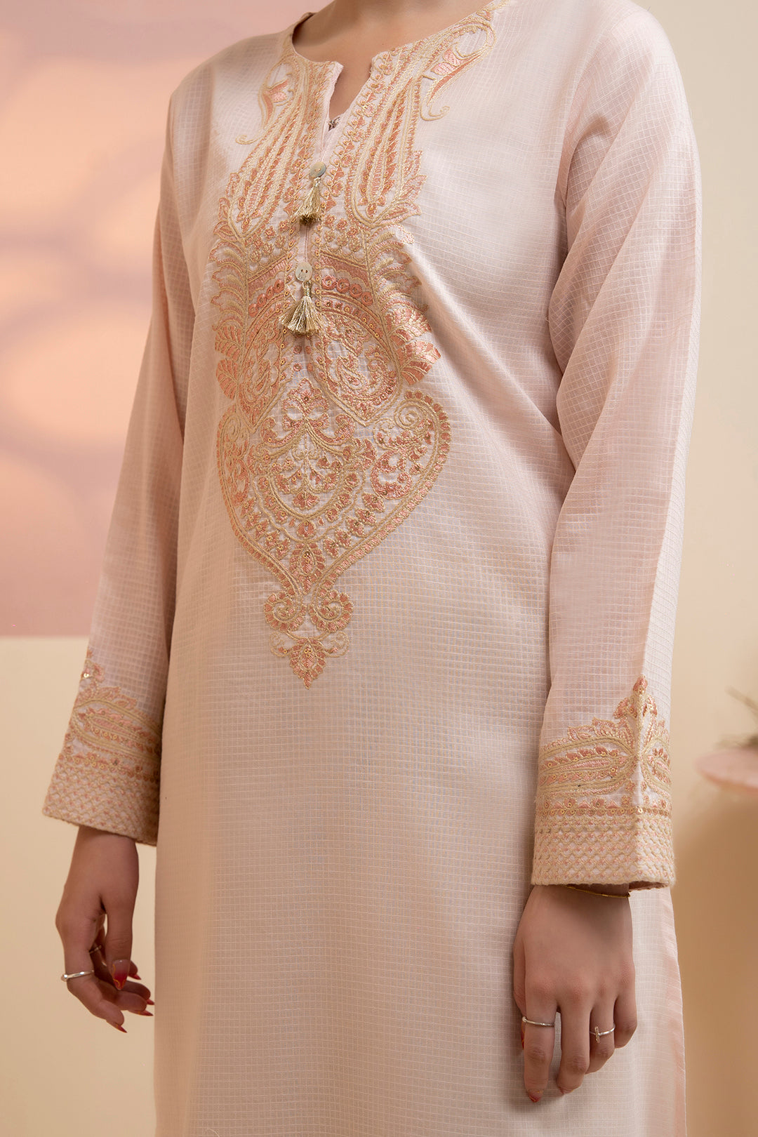 Embroidered Kurta - 2538
