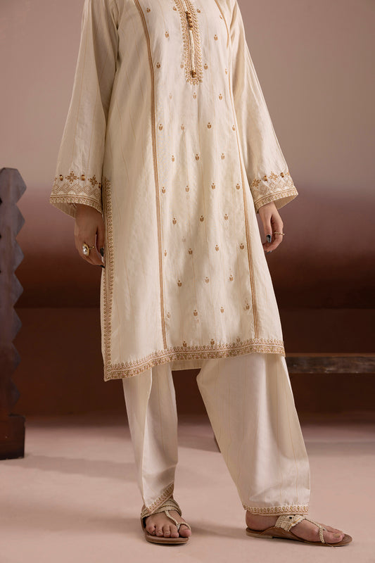 Embroidered Kurta Trouser - 2539
